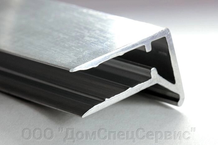 Профиль торцевой алюминиевый F -образный Р33х20, для плит 25 мм от компании ООО "ДомСпецСервис" - фото 1