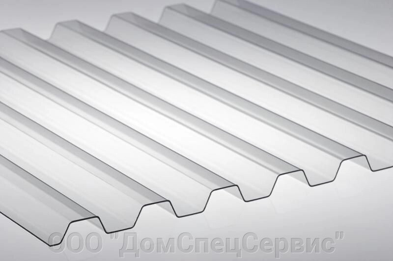 Профилированный лист GRECA 70/18, 0,8 мм, прозрачный 1090х2000мм от компании ООО "ДомСпецСервис" - фото 1
