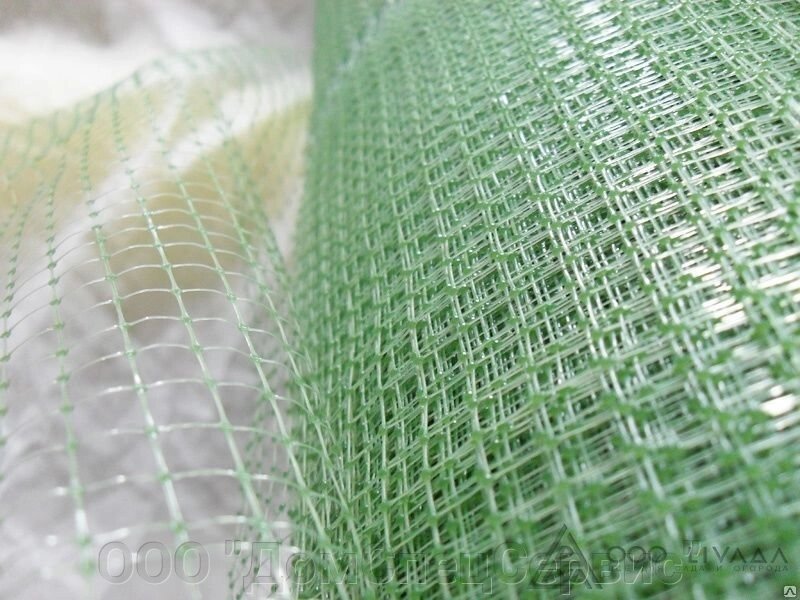 Сетка для защиты от кротов, ячейка 6*6 мм, рулон 2*100м (черный, зеленый) от компании ООО "ДомСпецСервис" - фото 1