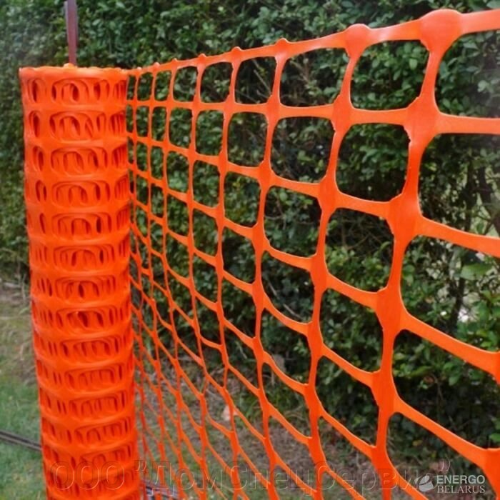 Сетка оградительная пластиковая А-95 рулон 1,2х50м (оранжевая) от компании ООО "ДомСпецСервис" - фото 1