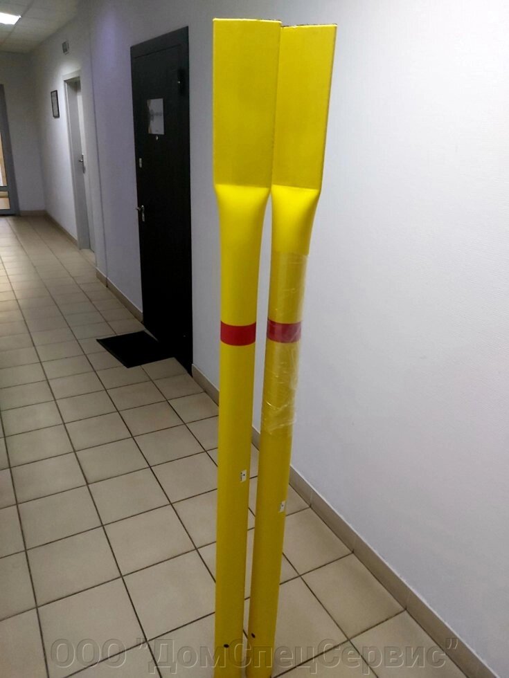 СОГ-2.5 Столбик газовый опознавательный для подземных газопроводов (цвет желтый с красным) от компании ООО "ДомСпецСервис" - фото 1