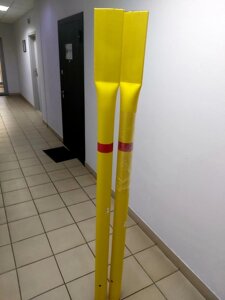 СОГ-2.5 Столбик газовый опознавательный для подземных газопроводов (цвет желтый с красным)