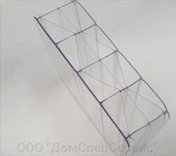 Сотовый поликарбонат 20 мм прозрачный, плотность 2,6кг/м2. 20 мм прозрачный «BORREX» / структура 3RX от компании ООО "ДомСпецСервис" - фото 1