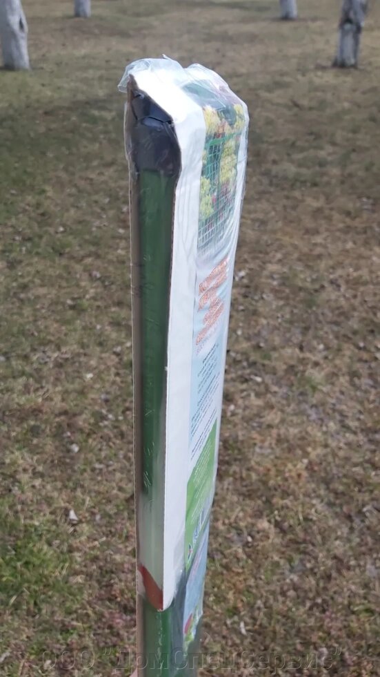 Столбики заборные малые металлические высота 1,5 м (комплект 5 шт) (Зеленый) от компании ООО "ДомСпецСервис" - фото 1