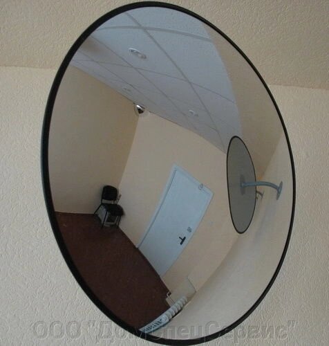 Зеркало для помещений круглое на гибком кронштейне 800мм от компании ООО "ДомСпецСервис" - фото 1
