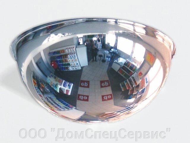 Зеркало для помещений купольное 1000 мм. от компании ООО "ДомСпецСервис" - фото 1