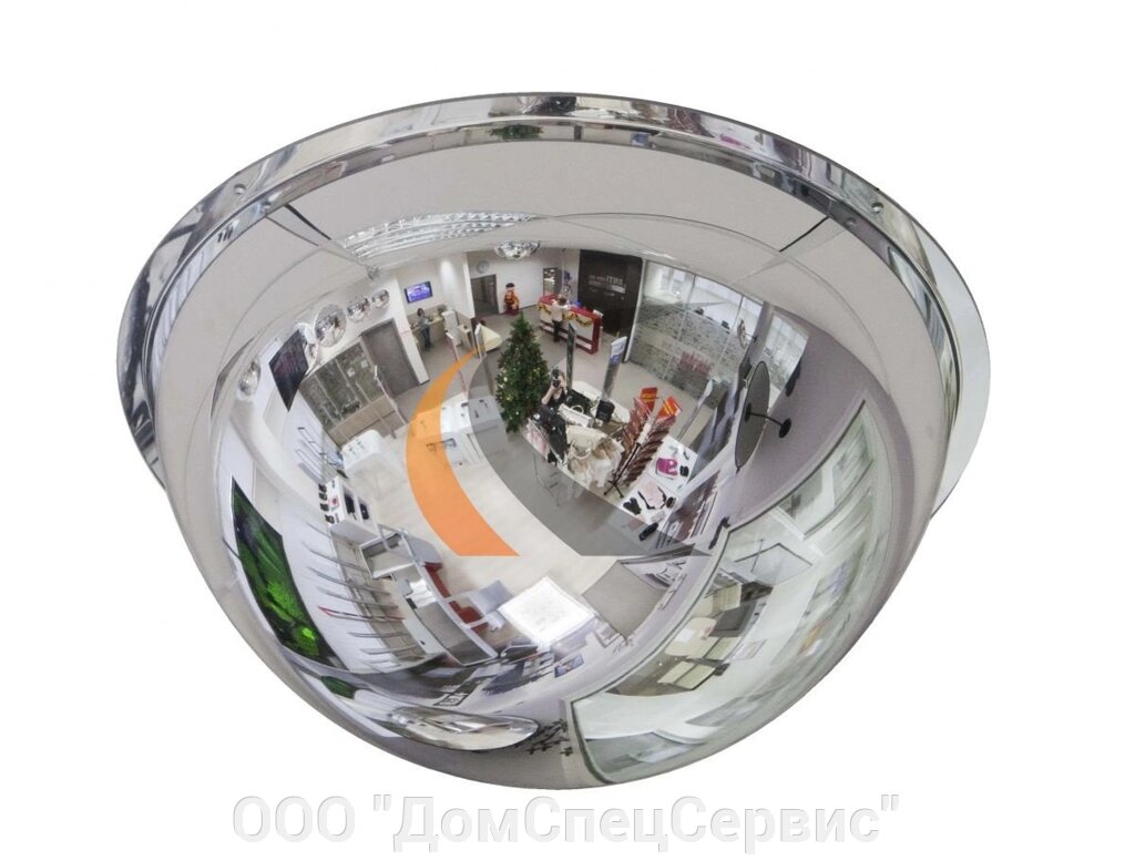 Зеркало для помещений купольное 800 мм от компании ООО "ДомСпецСервис" - фото 1