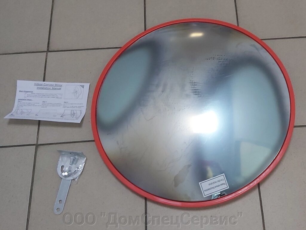 Зеркало обзорное для помещений на слепые зоны с шарнирным креплением 600мм от компании ООО "ДомСпецСервис" - фото 1