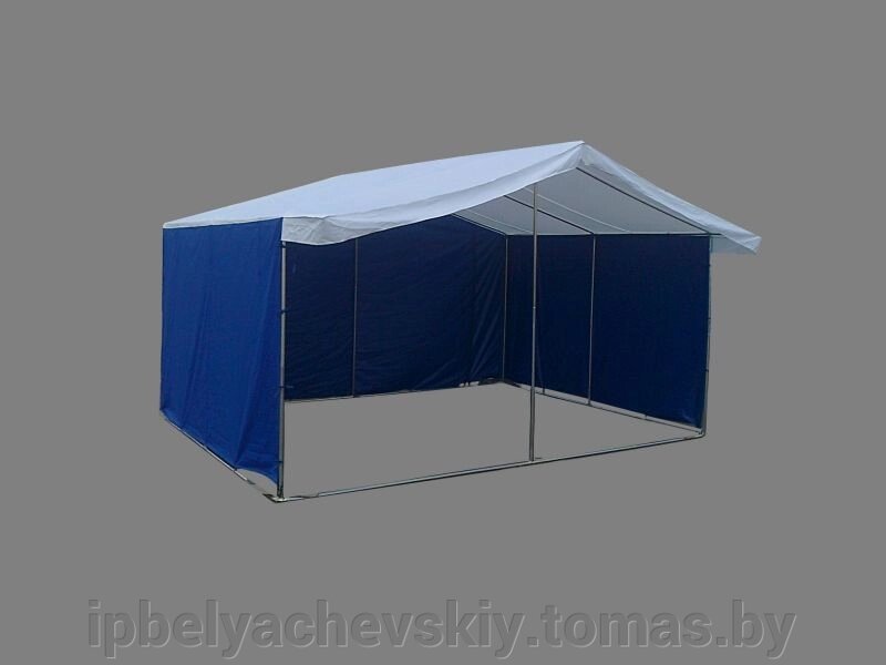 Металлическая торговая палатка 4 х 3 м от компании ООО "ПрофиЗонт" - фото 1