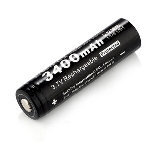 Аккумулятор 18650 Soshine 3.7V 3400mAh с защитой