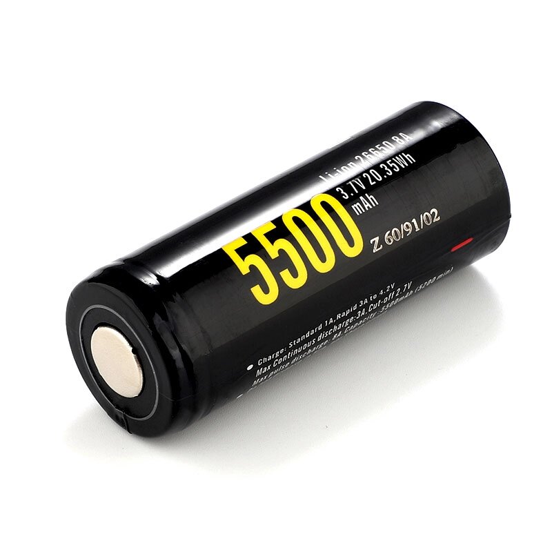 Аккумулятор 26650 Soshine 3.7V 5500mAh с защитой от компании Интернет-магазин отделочных материалов «Konturs. by» - фото 1