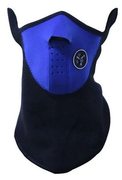 Балаклава, маска на пол-лица (модель №1) синяя от компании Интернет-магазин отделочных материалов «Konturs. by» - фото 1