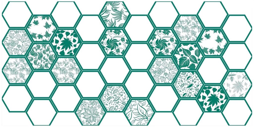 Декоративная панель ПВХ Граненый шестигранник "Хмари" от компании Интернет-магазин отделочных материалов «Konturs. by» - фото 1