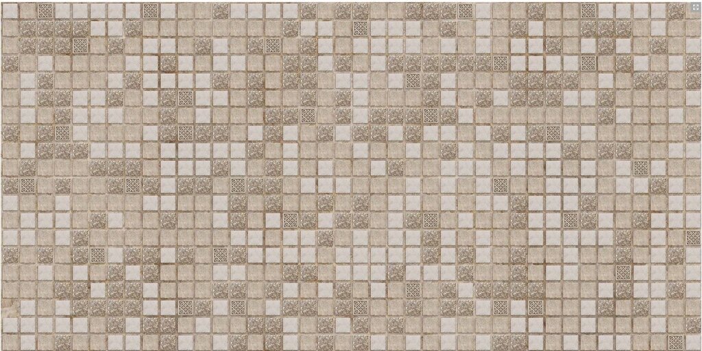 Декоративная панель ПВХ Мозаика коричневая с узорами от компании Интернет-магазин отделочных материалов «Konturs. by» - фото 1