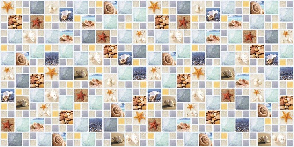 Декоративная панель ПВХ Мозаика "Лагуна" от компании Интернет-магазин отделочных материалов «Konturs. by» - фото 1