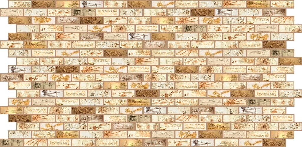 Декоративная панель ПВХ Мозаика "Леонардо" от компании Интернет-магазин отделочных материалов «Konturs. by» - фото 1