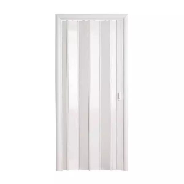 Дверь-гармошка белая Стиль ширина до 114 см от компании Интернет-магазин отделочных материалов «Konturs. by» - фото 1