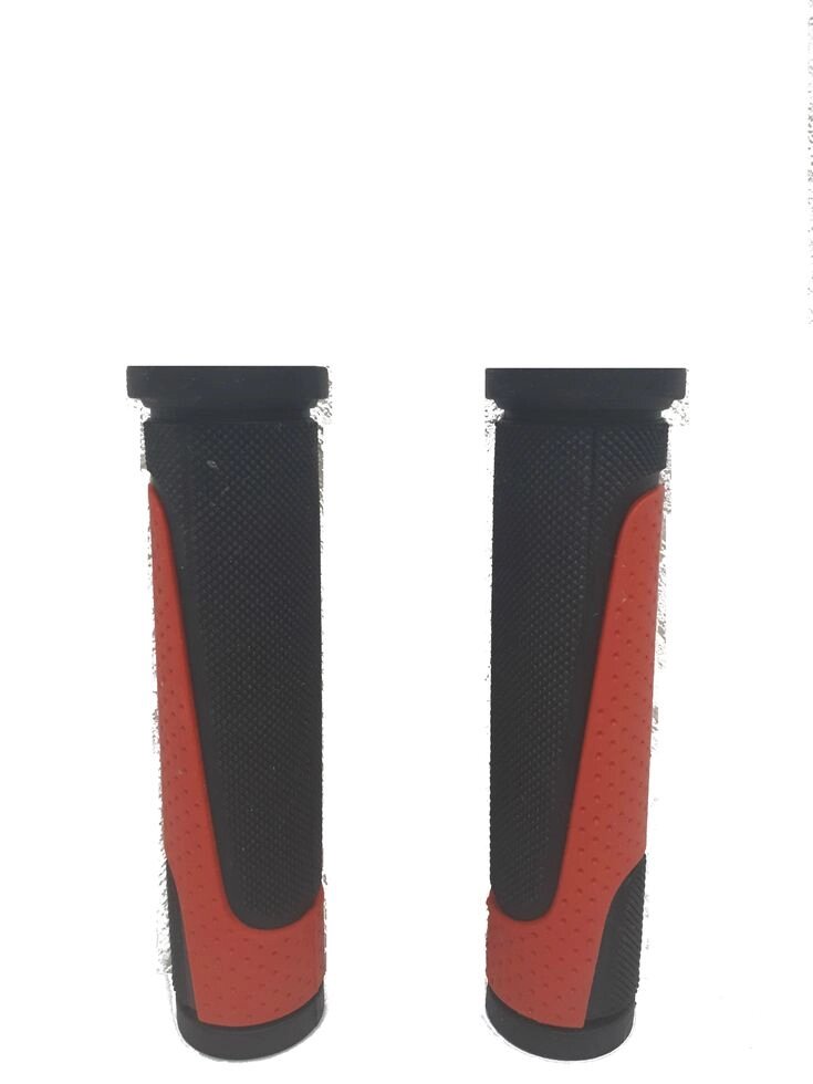 Грипсы MTB XH-G56B 125mm, резина, черно\красные от компании Интернет-магазин отделочных материалов «Konturs. by» - фото 1