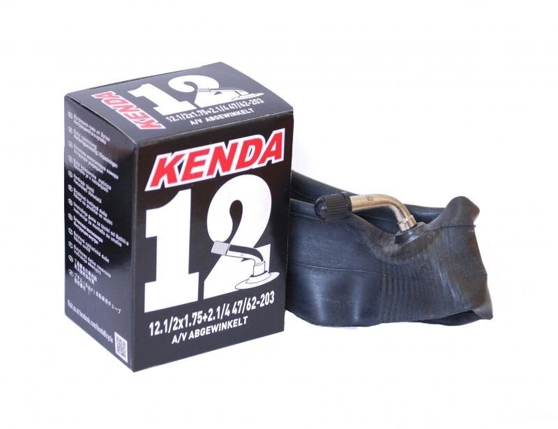 Камера 12" авто ниппель Kenda 12x1.75/2.1 с загнутым нипелем от компании Интернет-магазин отделочных материалов «Konturs. by» - фото 1