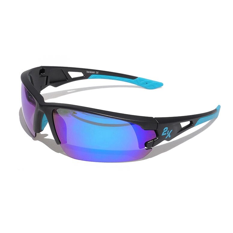 Очки солнцезащитные 2K S-15001-E (тёмно-серый / синие revo) от компании Интернет-магазин отделочных материалов «Konturs. by» - фото 1