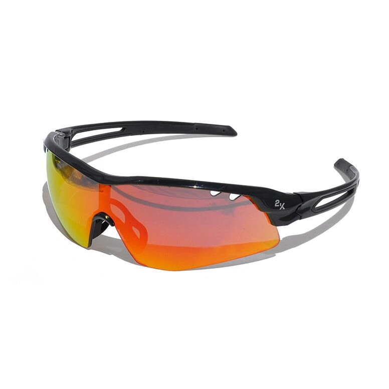 Очки солнцезащитные 2K S-15002-G (чёрный глянец / оранжевые revo) от компании Интернет-магазин отделочных материалов «Konturs. by» - фото 1