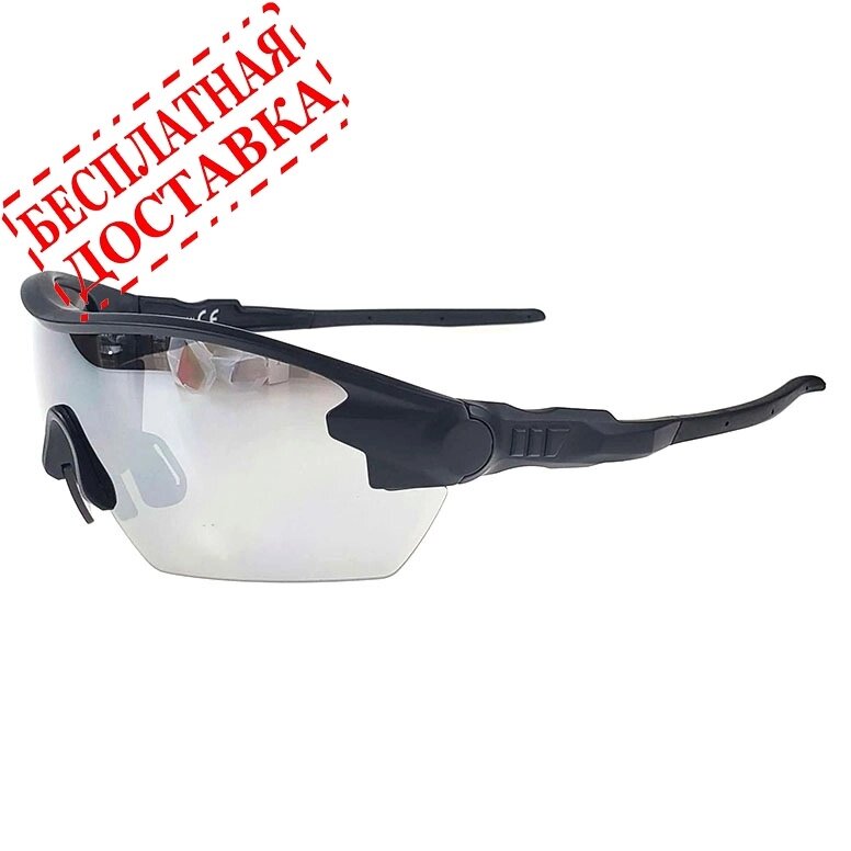 Очки солнцезащитные 2K SD-21504 (чёрный матовый / серебристый revo) от компании Интернет-магазин отделочных материалов «Konturs. by» - фото 1