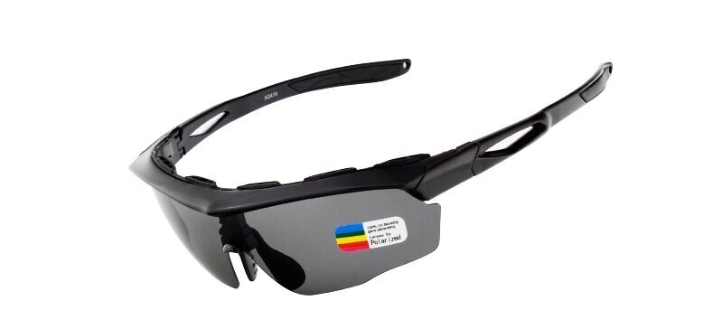 Очки солнцезащитные XQ410, (чёрный глянец / дымчатые) +3 доп. линзы от компании Интернет-магазин отделочных материалов «Konturs. by» - фото 1