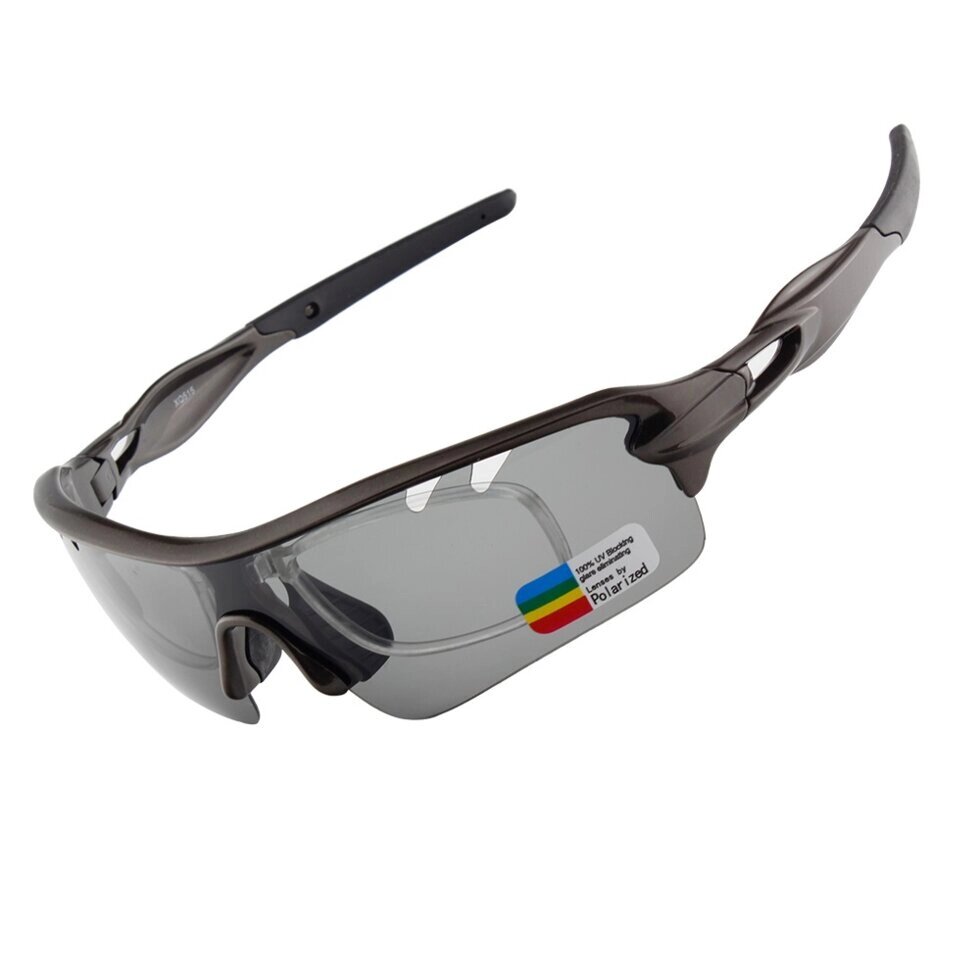 Очки солнцезащитные XQ515, (чёрный глянец / дымчатые) +3 доп. линзы от компании Интернет-магазин отделочных материалов «Konturs. by» - фото 1