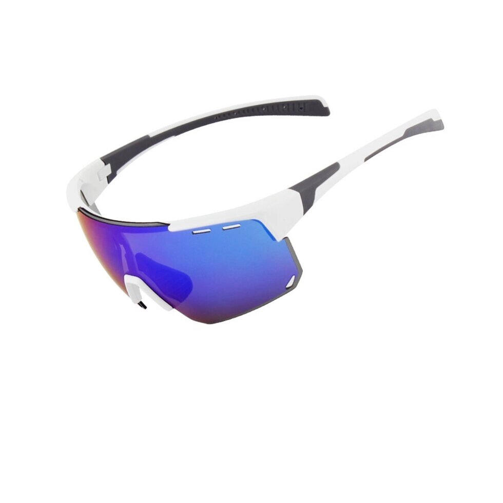 Очки солнцезащитные XQ546, (белый глянец / синие revo) +3 доп. линзы от компании Интернет-магазин отделочных материалов «Konturs. by» - фото 1