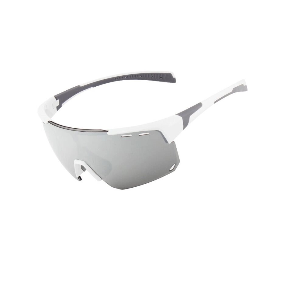 Очки солнцезащитные XQ546, (белый глянец / зеркальные revo) +3 доп. линзы от компании Интернет-магазин отделочных материалов «Konturs. by» - фото 1