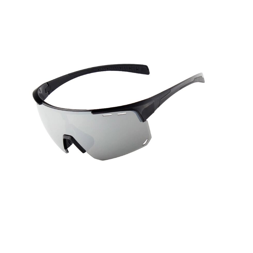Очки солнцезащитные XQ546, (черный глянец / зеркальные revo) +3 доп. линзы от компании Интернет-магазин отделочных материалов «Konturs. by» - фото 1