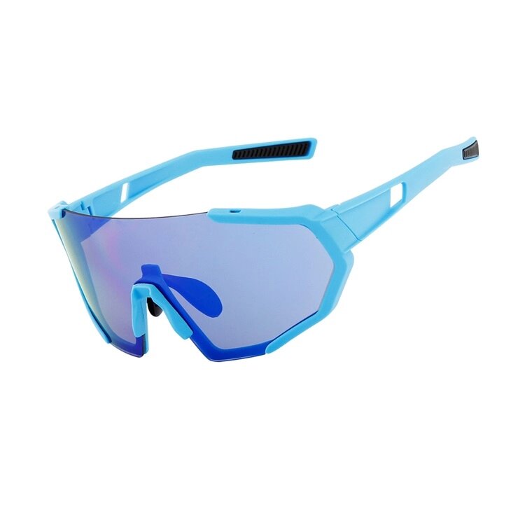 Очки солнцезащитные XQ547, (синий / синие revo) +2 доп. линзы от компании Интернет-магазин отделочных материалов «Konturs. by» - фото 1