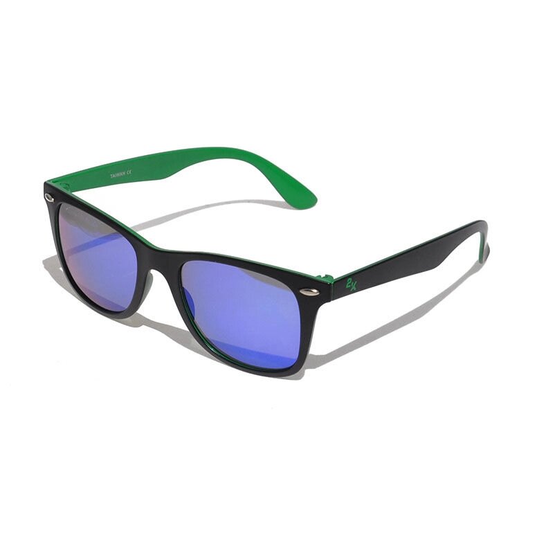 Очки солнцезащитные 2K F-15025-b6 (чёрно-зелёный / зелёные revo) - интернет магазин