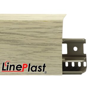 Плинтус Line Plast 85 мм LS004 – Аруша светло-серый