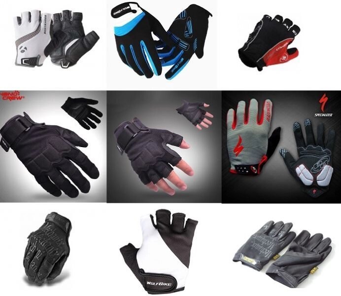 Велоперчатки, тактические перчатки, перчатки для рыбалки, перчатки для охоты, спортивные перчатки - характеристики