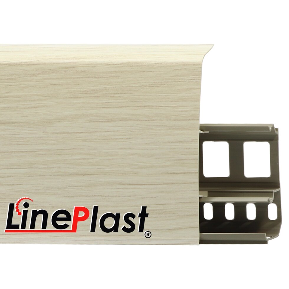Плинтус Line Plast 85 мм LS013 – Туя светлая от компании Интернет-магазин отделочных материалов «Konturs. by» - фото 1