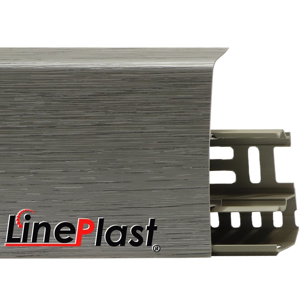 Плинтус Line Plast 85 мм LS020 – Металлик Файн-лайн от компании Интернет-магазин отделочных материалов «Konturs. by» - фото 1