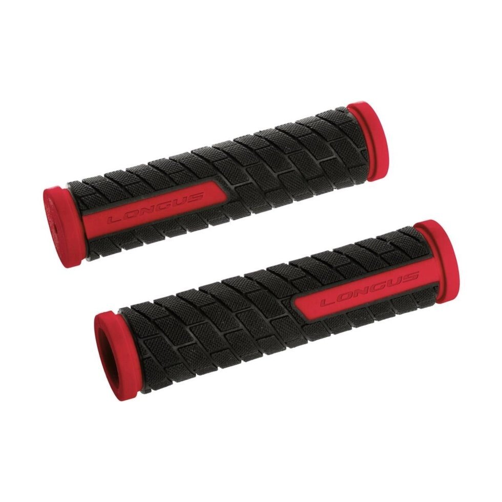 Ручки руля LONGUS, GRID, красно/черные от компании Интернет-магазин отделочных материалов «Konturs. by» - фото 1