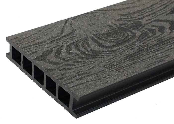 Террасная доска Savewood Fagus цвет черный 4м (РФ) от компании Интернет-магазин отделочных материалов «Konturs. by» - фото 1