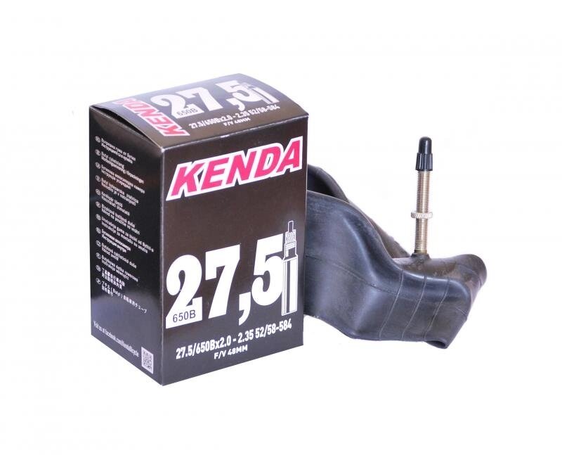 Велокамера 27.5" вело ниппель Kenda 27.5x2.00/2.35 F/V 48mm от компании Интернет-магазин отделочных материалов «Konturs. by» - фото 1