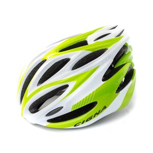 Велошлем Cigna WT-029 (серый/зелёный/белый)