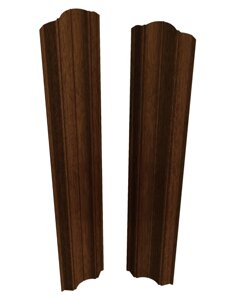 Штакетник Скайпрофиль вертикальный М-112 Престиж, Бразильский орех, Одностороннее, Printech