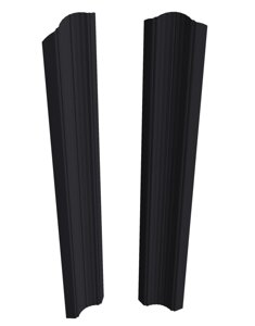 Штакетник Скайпрофиль вертикальный M-96 (рифленый), RAL8017 (шоколадно-коричневый), Двустороннее, Полиэстер матовый