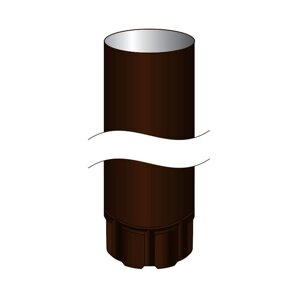 Труба водосточная 3 м, RAL8017 (шоколадно-коричневый), Полиэстер глянцевый