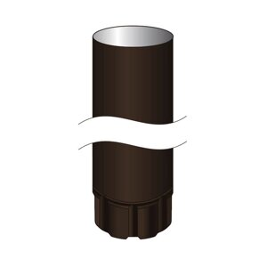 Труба водосточная 3 м, RAL8019 (серо-коричневый), Полиэстер глянцевый