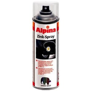 Alpina «Spray Zink Seidenmatt» Эмаль акриловая аэрозольная.