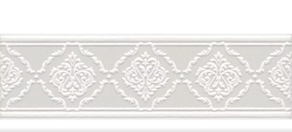 Бордюр керамический Kerama Marazzi STG/A562/6304 Петергоф белый 250х77 мм от компании ООО "Наш дах" - фото 1