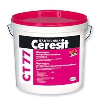 Ceresit «CT 77» Предназначена для изготовления покрытий «мозаичной» фактуры. Устойчива к загрязнению и истиран от компании ООО "Наш дах" - фото 1