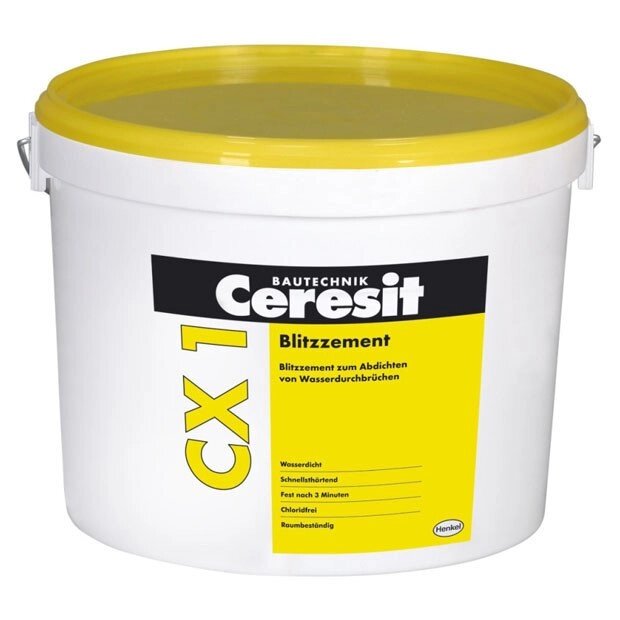 Ceresit «CX 1» Блиц-цемент предназначен для заделывания пробоин или трещин в водопроводных трубах. от компании ООО "Наш дах" - фото 1