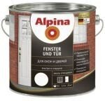 Эмаль для окон и дверей Alpina Fenster und Tür